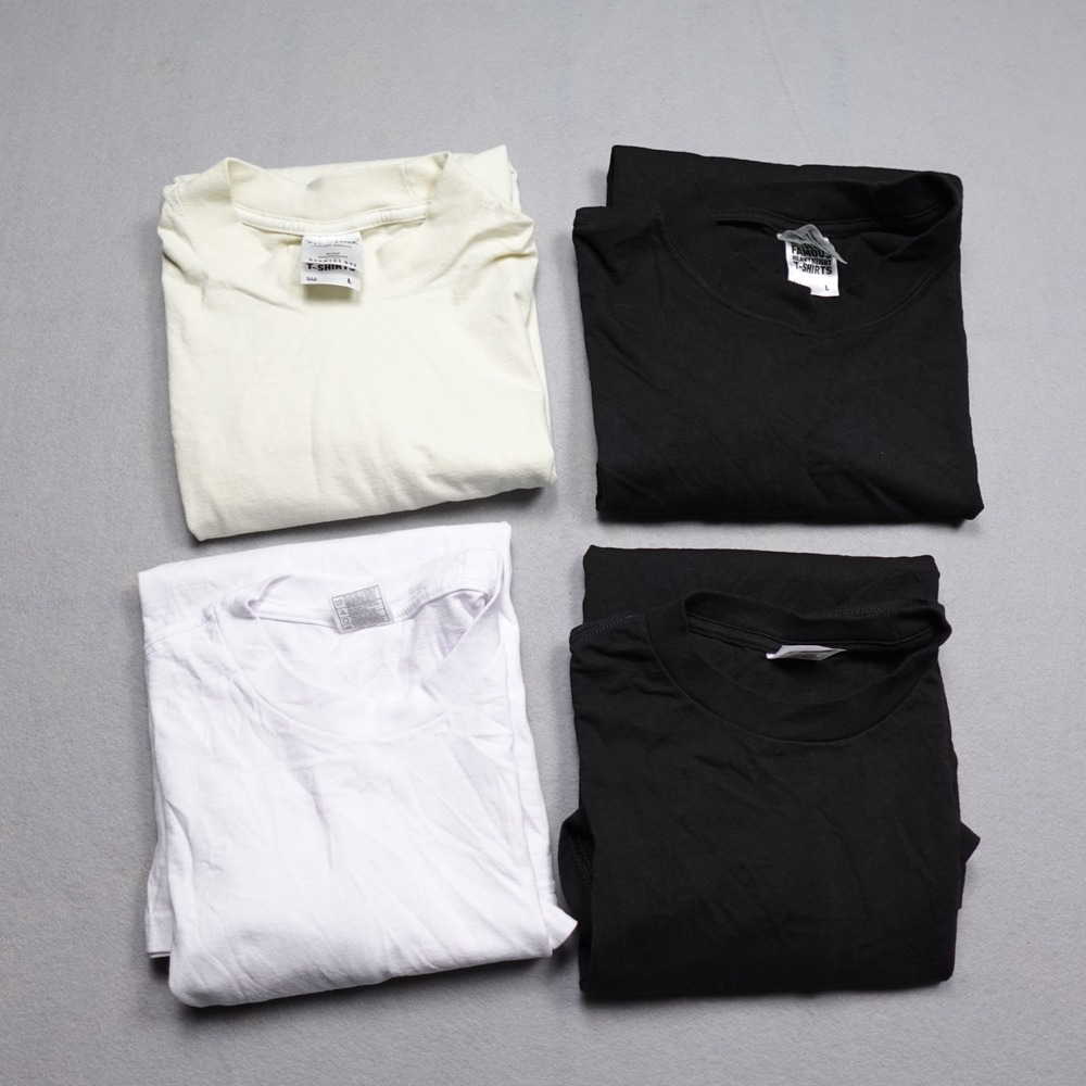 Shaka Wear T-Shirt Mens L XL Multi Heavyweight Super Max Blank Lot of 5 #7